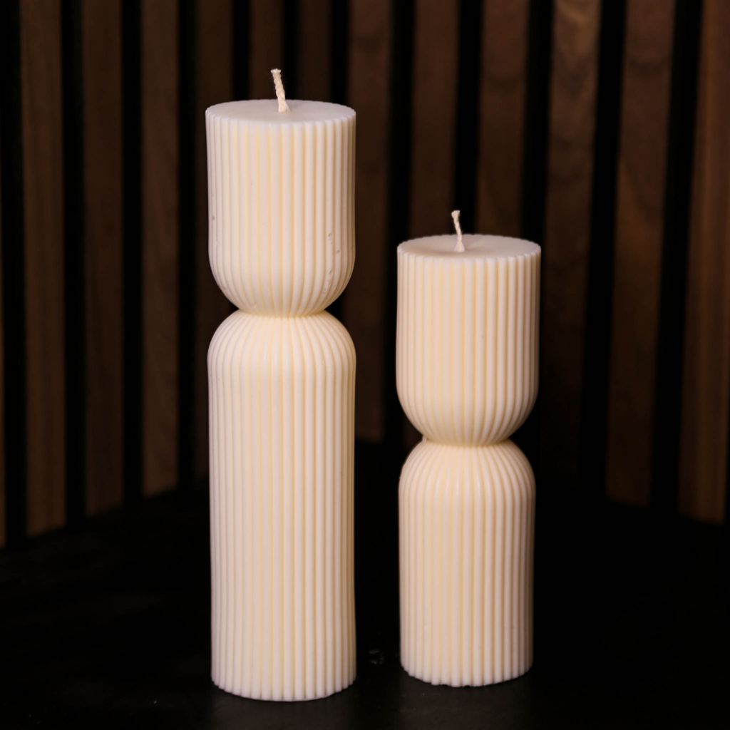 Ribbed Pillar kaarsenset